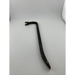 Vintage Crow Bar Pry Wrecking Bar Crowbar Nail Remover Tool 12" long